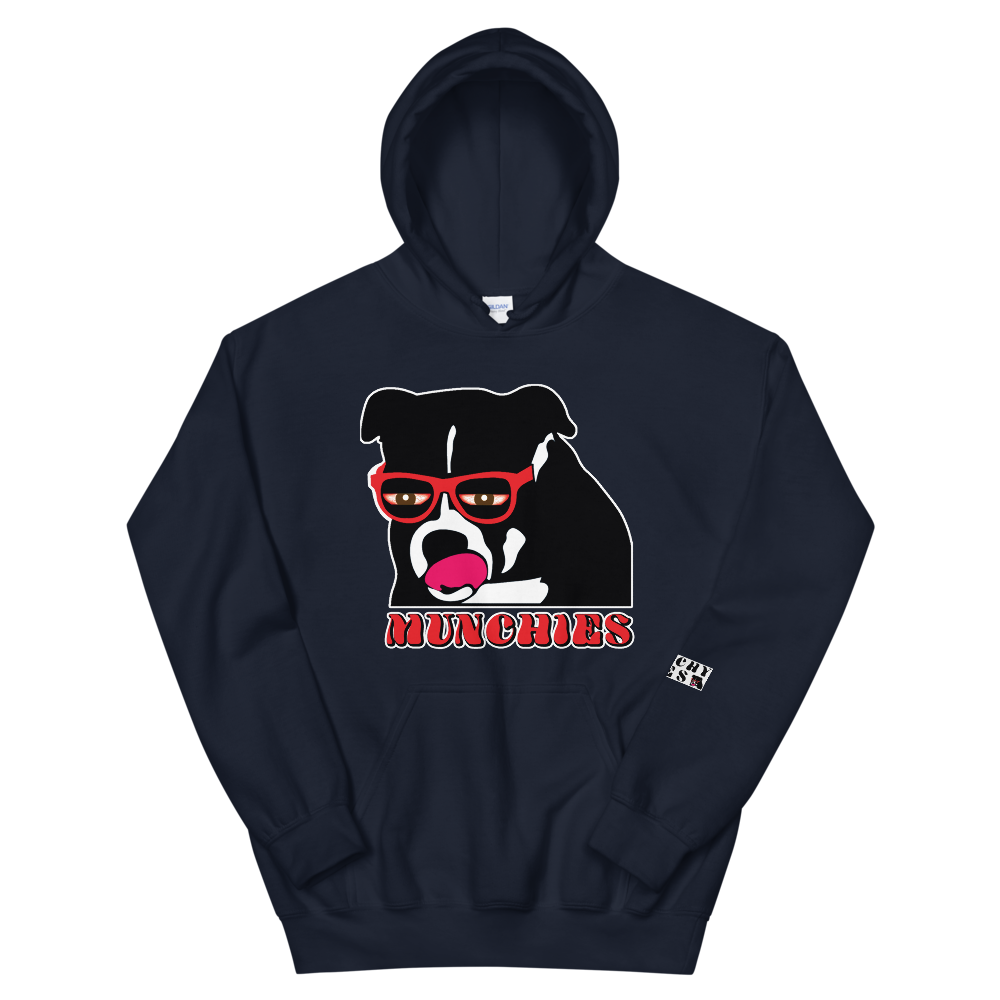 Munchy Hoodie - Dog Logo With Red Letters