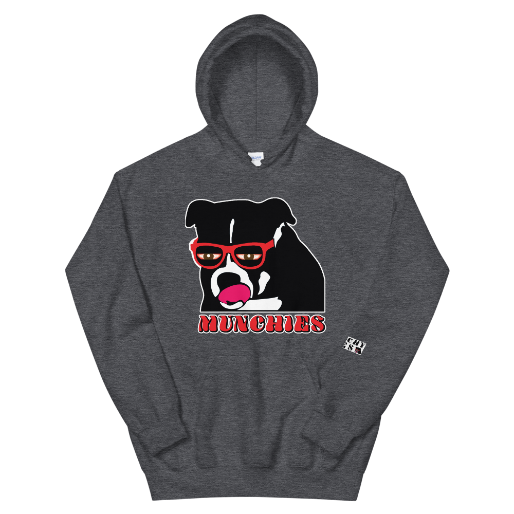Munchy Hoodie - Dog Logo With Red Letters