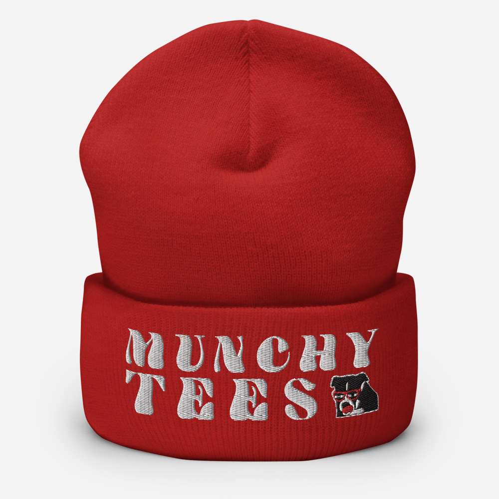 Munchy Cuffed Embroidered Logo Beanie