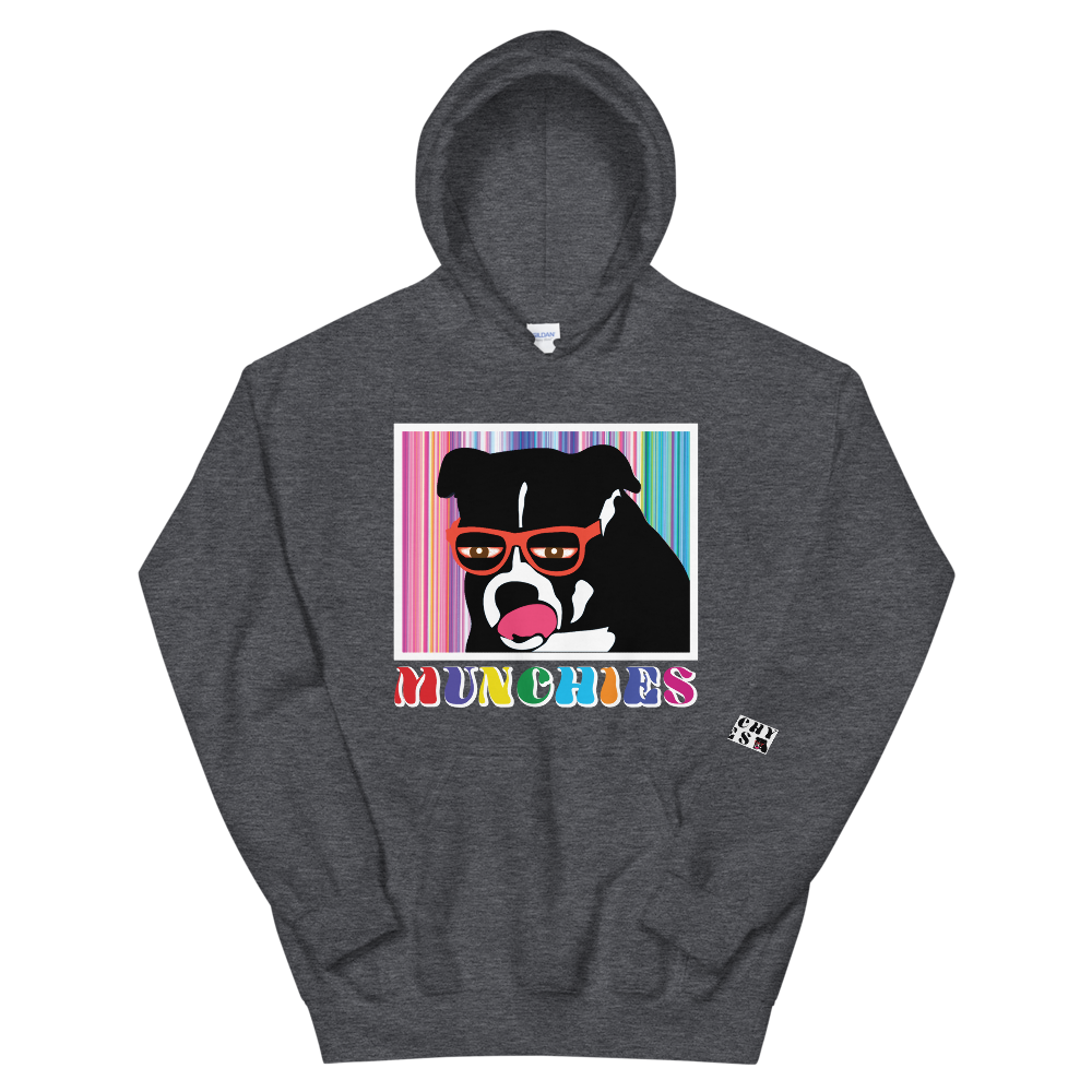 Munchy Hoodie Multi-color Dog Graphic